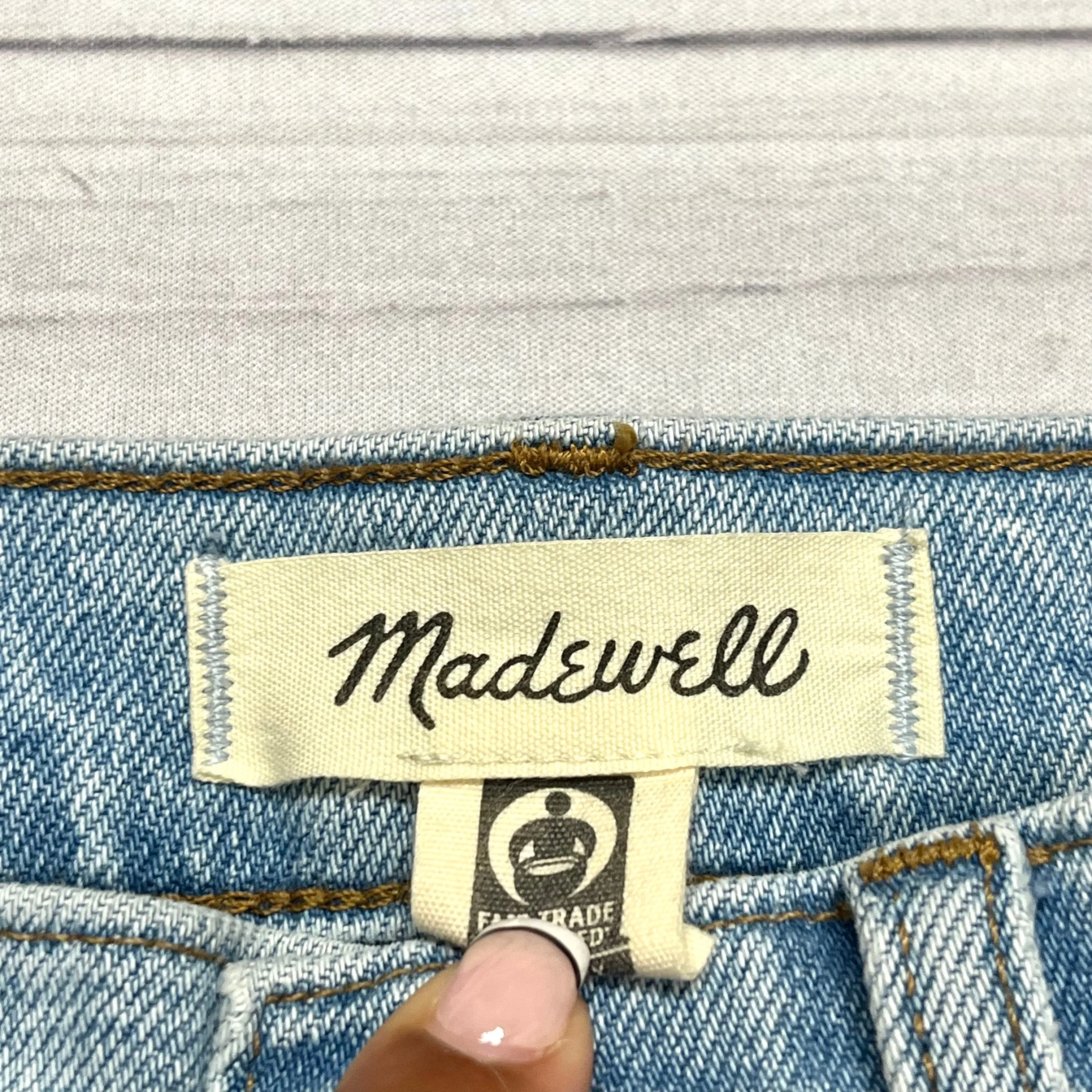 Blue Denim Jeans Straight By Madewell, Size: 00