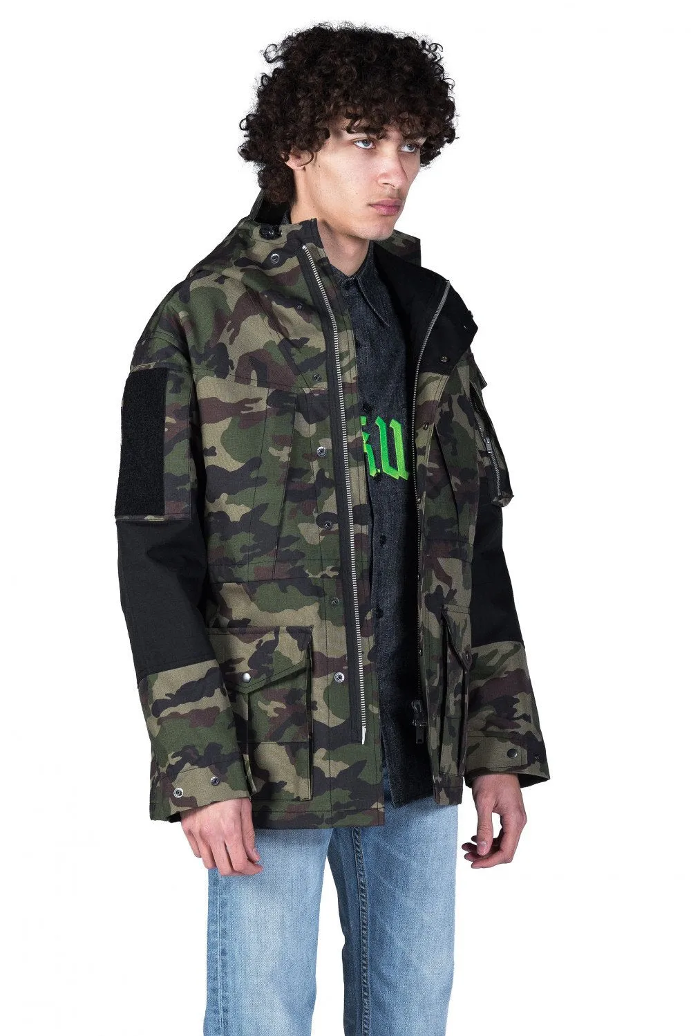 Camo Hooded Coat