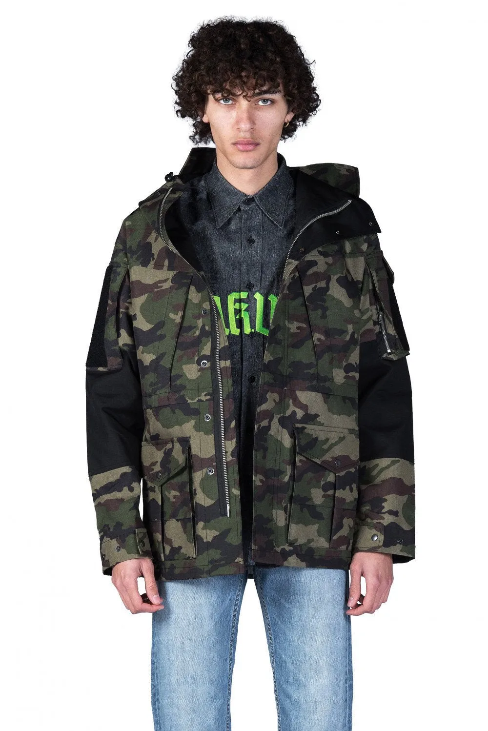 Camo Hooded Coat