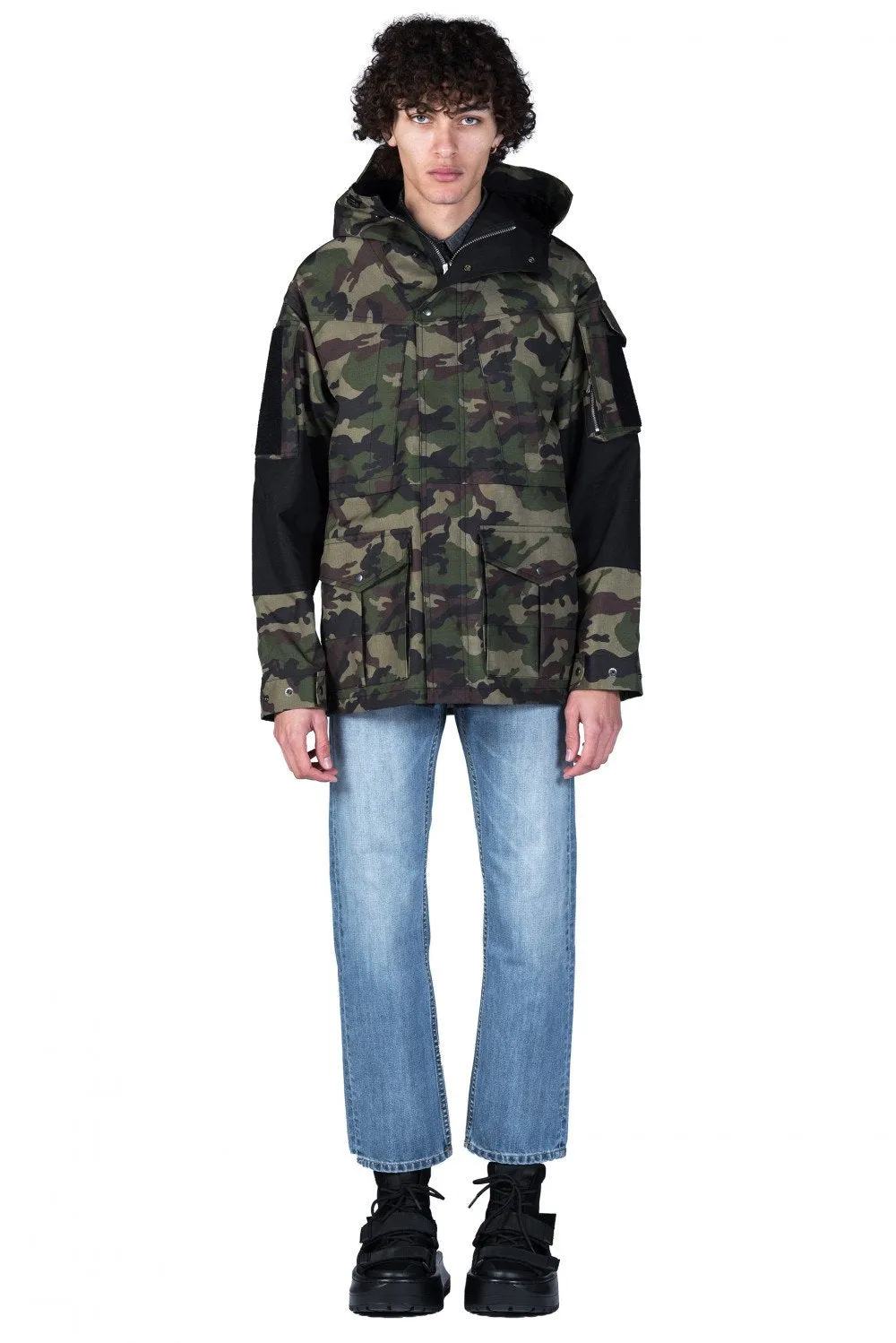 Camo Hooded Coat