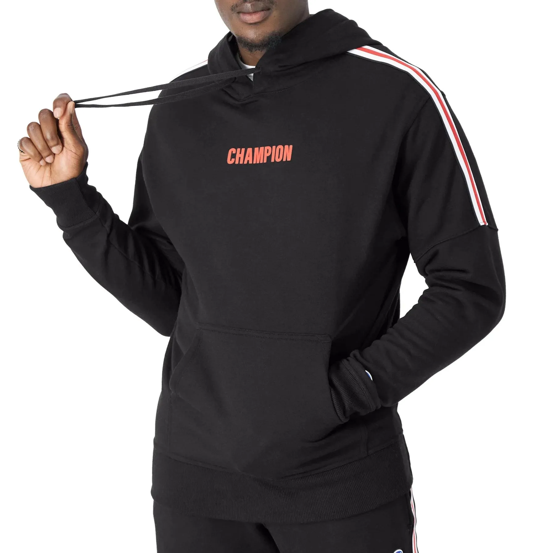 CHAMPION Powerblend Warm Up Hoodie Taped Sleeve