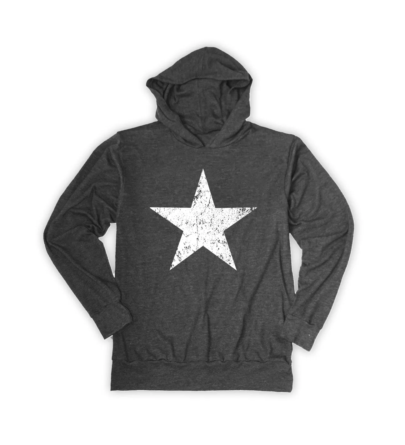 Charcoal Weathered Star Hoodie