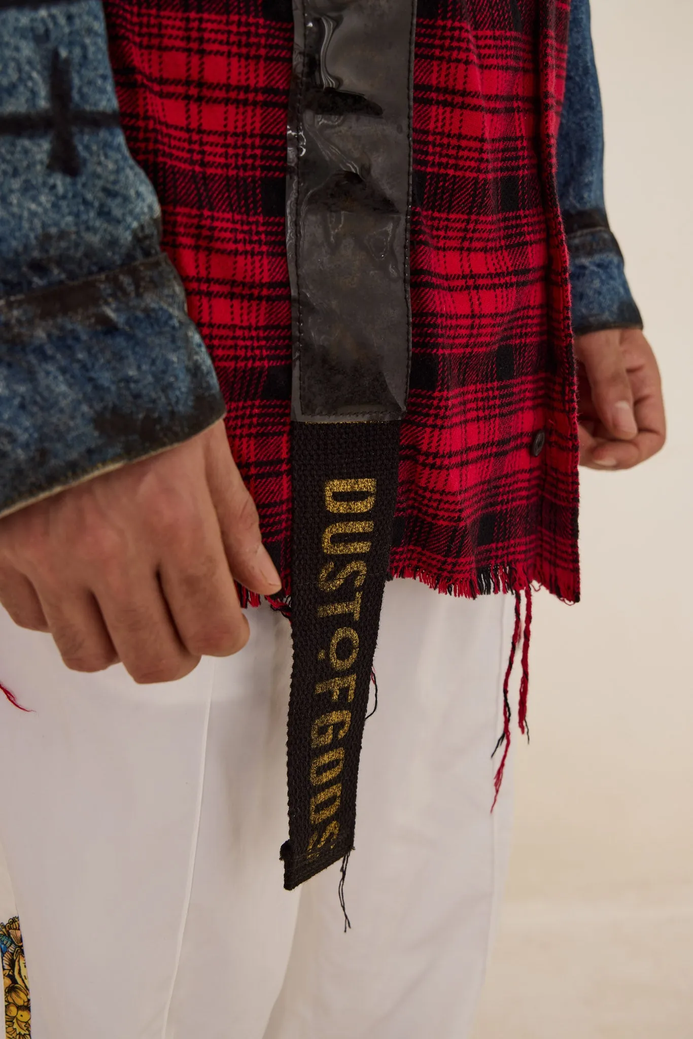 CLASSIC DECONSTRUCTED FLANNEL & DENIM JACKET - DUST OF GODS