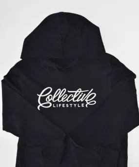 Collective Lifestyle Black Script Lightweight Hoodie