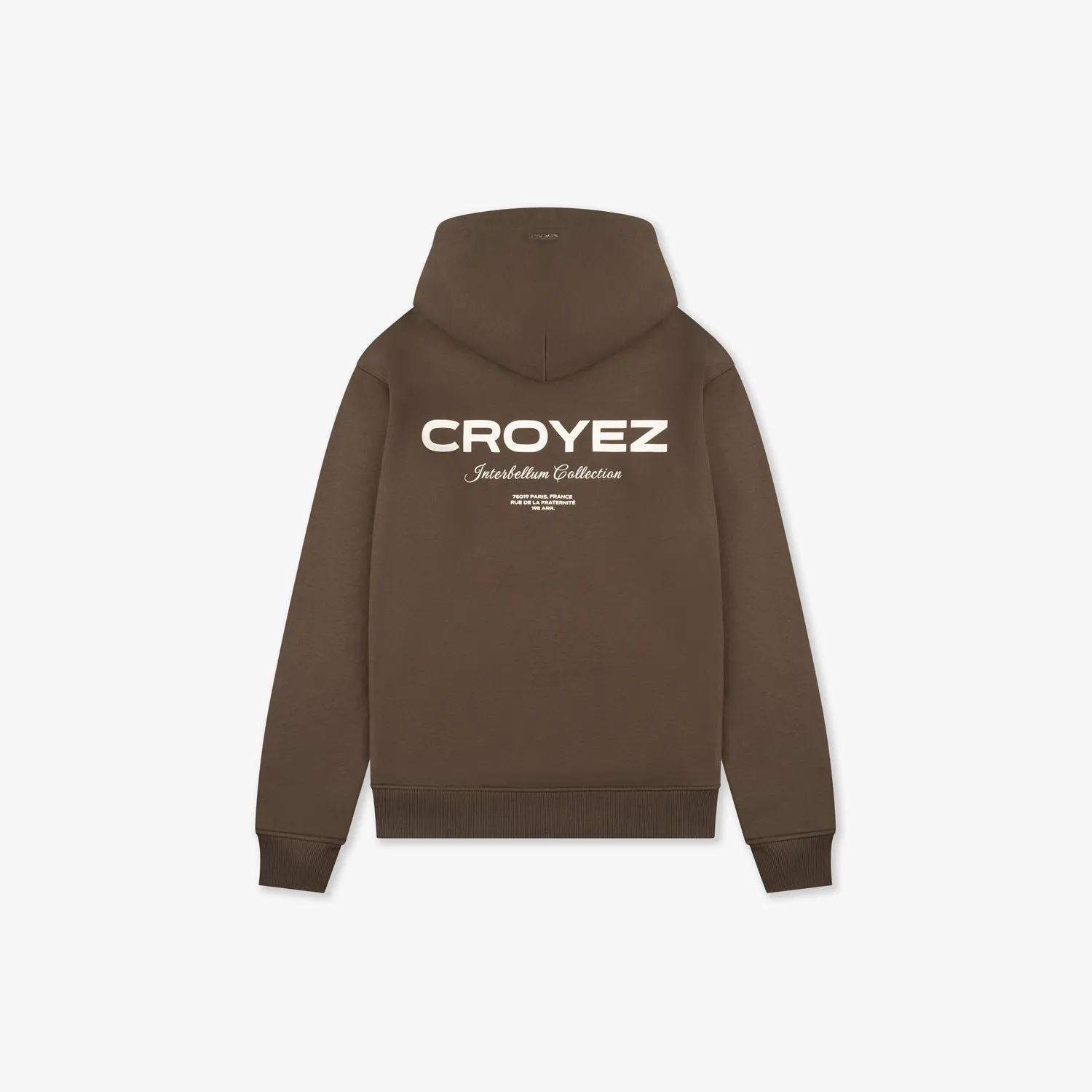 CROYEZ COLLECTION HOODIE - BROWN/VINTAGE WHITE