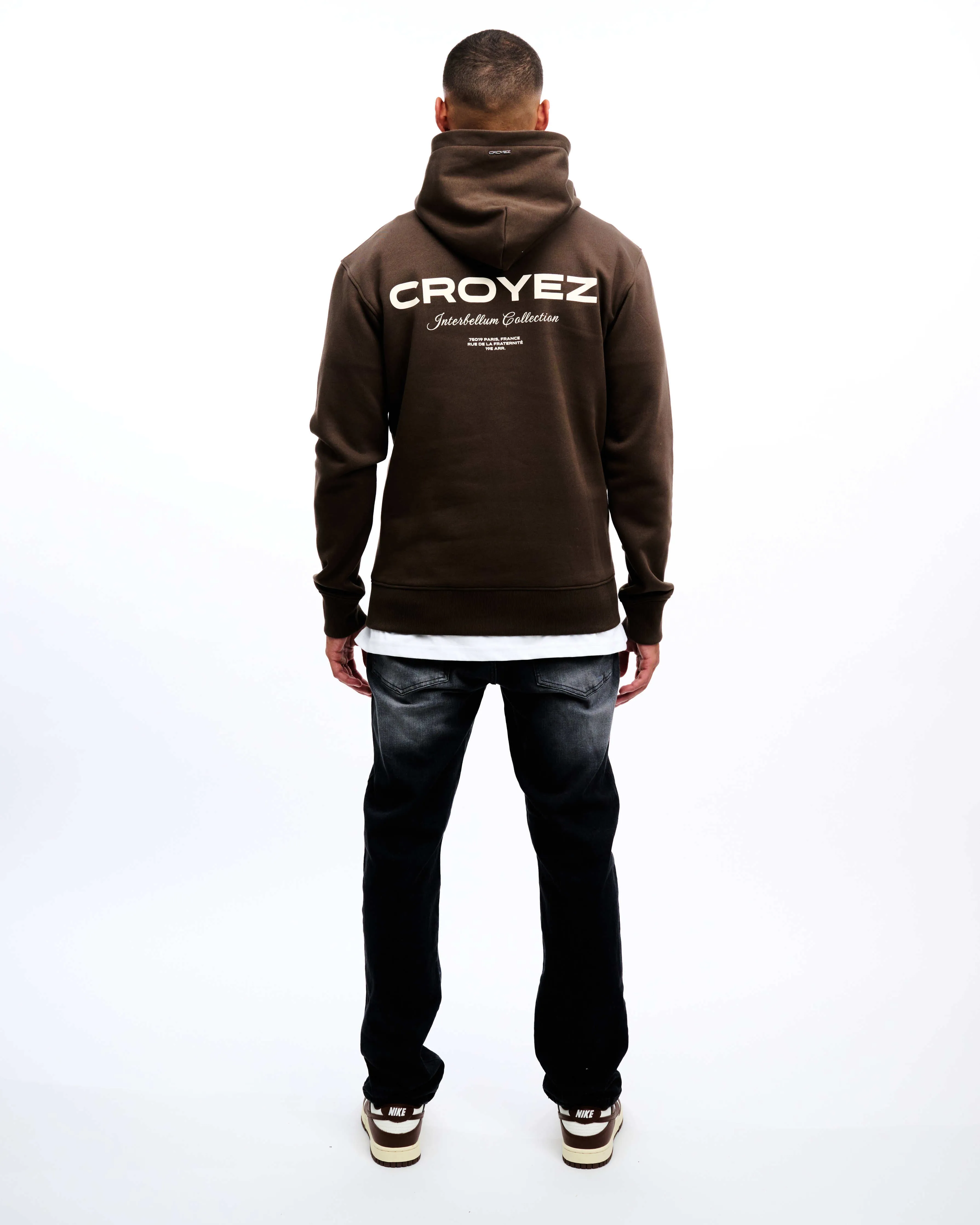 CROYEZ COLLECTION HOODIE - BROWN/VINTAGE WHITE