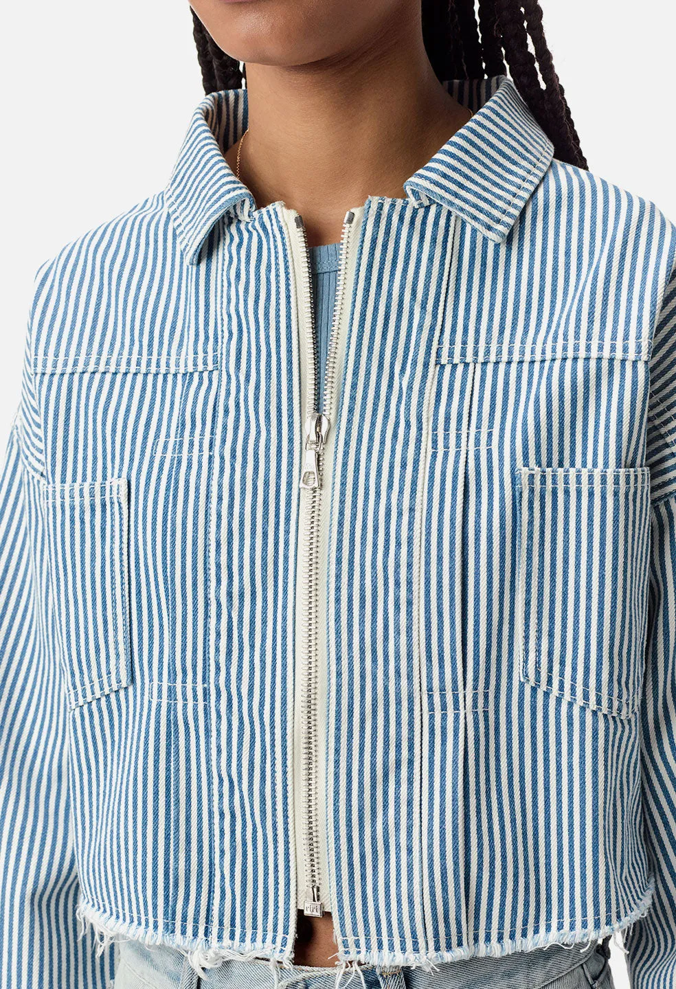 Culver Denim Jacket / Indigo Stripe