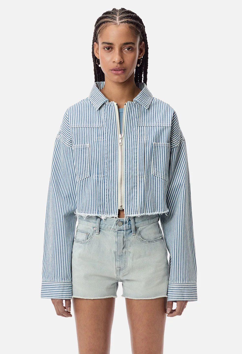 Culver Denim Jacket / Indigo Stripe