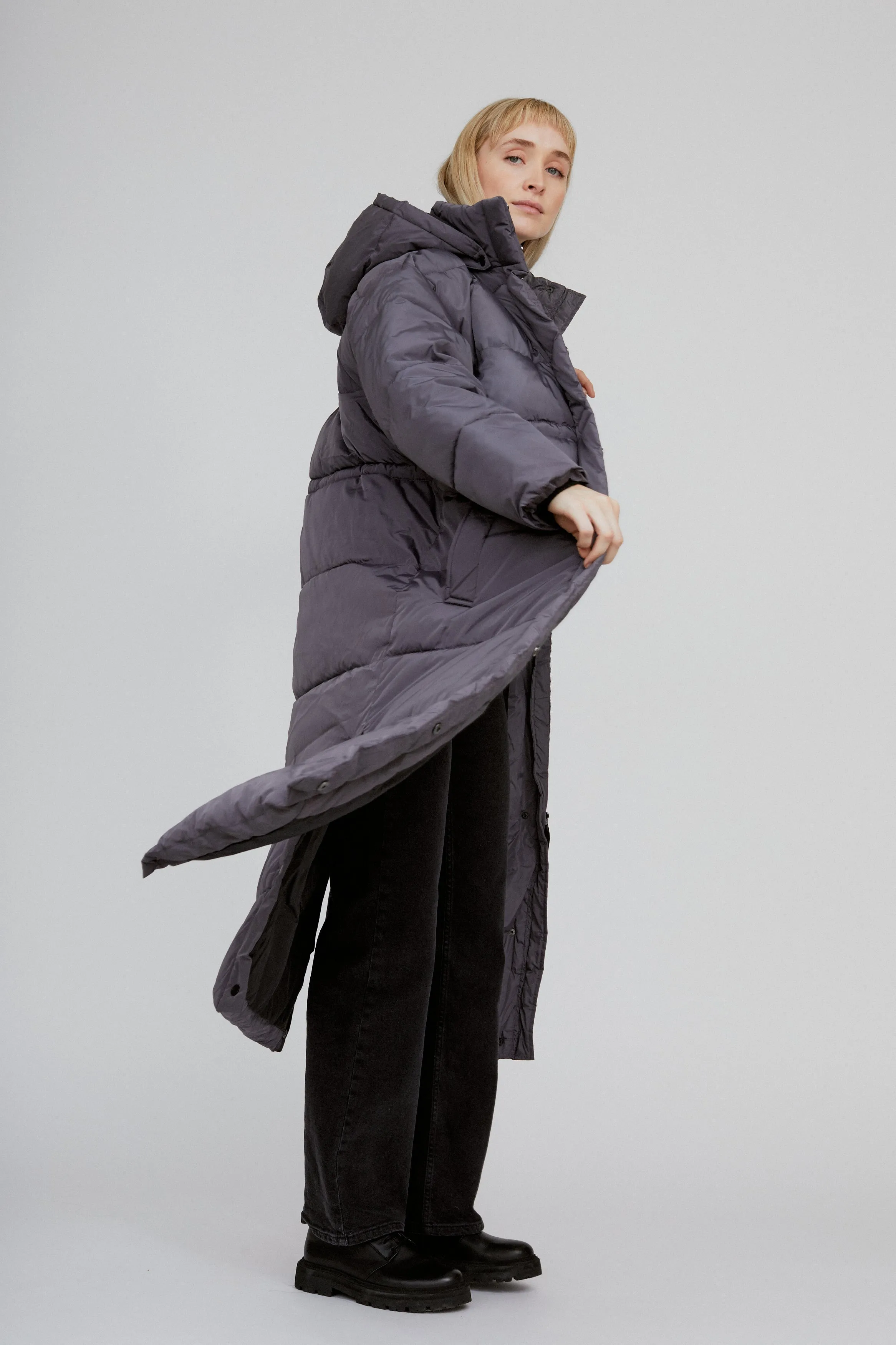 Dagmar Long Coat - Grey