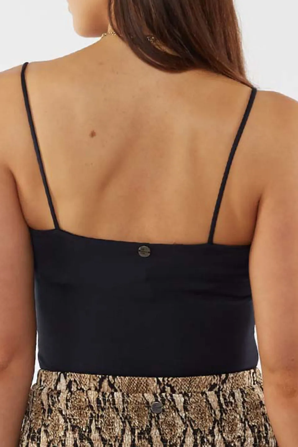 Eloise Fitted Stretchy Black Cami