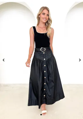 Faux Maxi Skirt