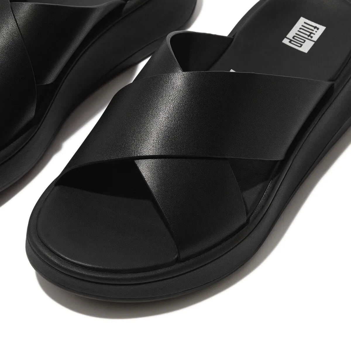 Fit Flop F-Mode Flatform Cross Black    