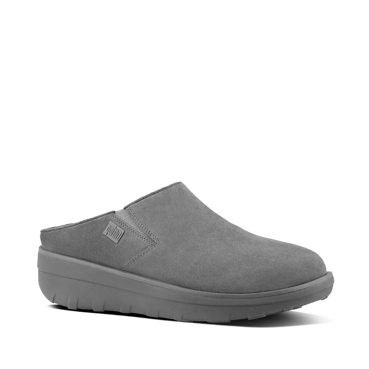 Fit Flop Loaff Suede Clogs Grey   