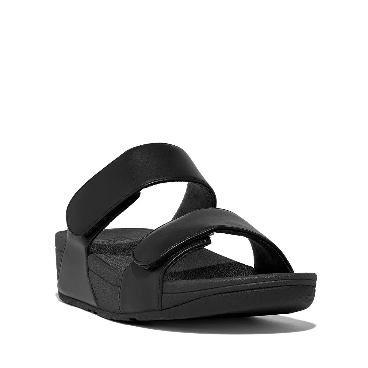 Fit Flop Lulu Adjustable Slides Black     