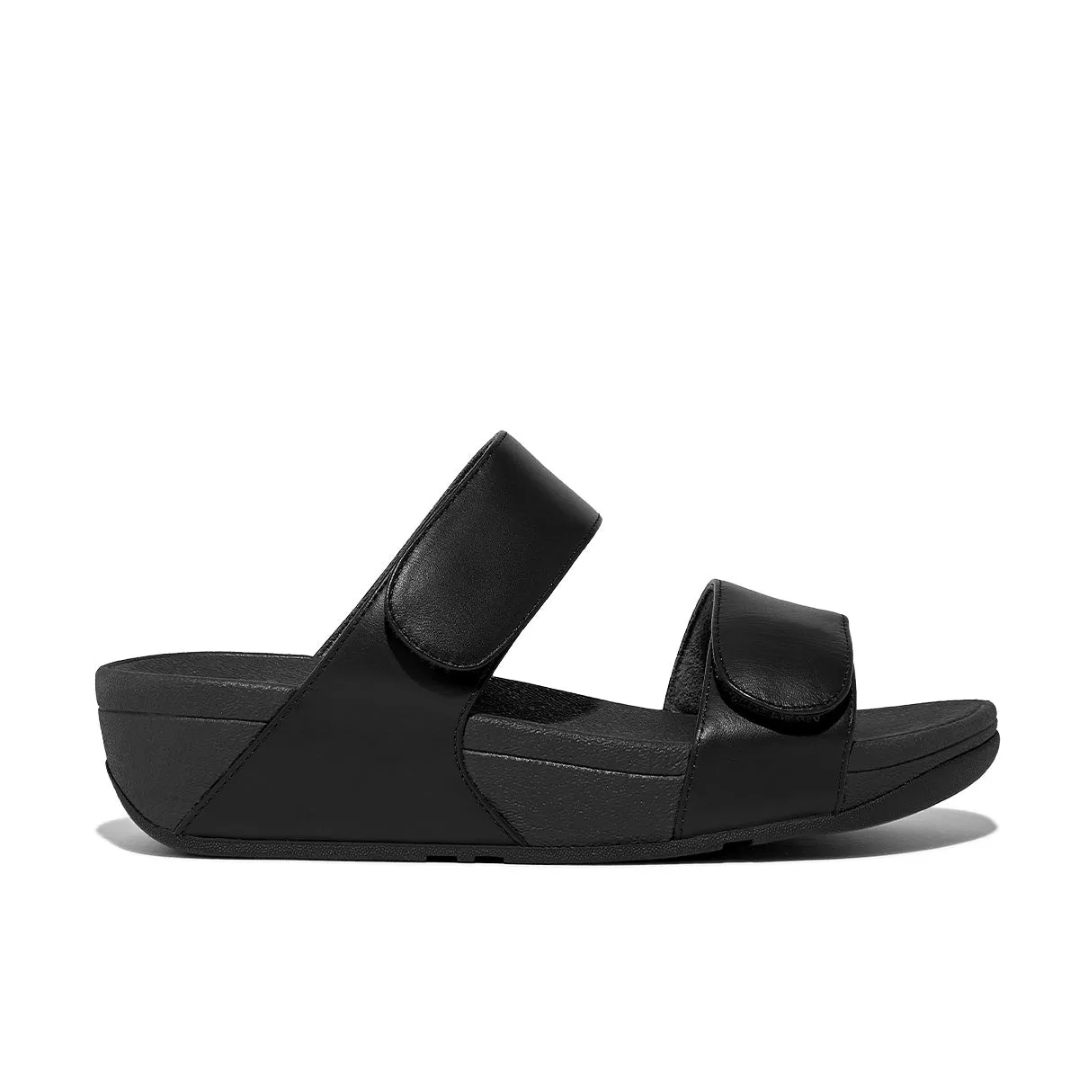 Fit Flop Lulu Adjustable Slides Black     