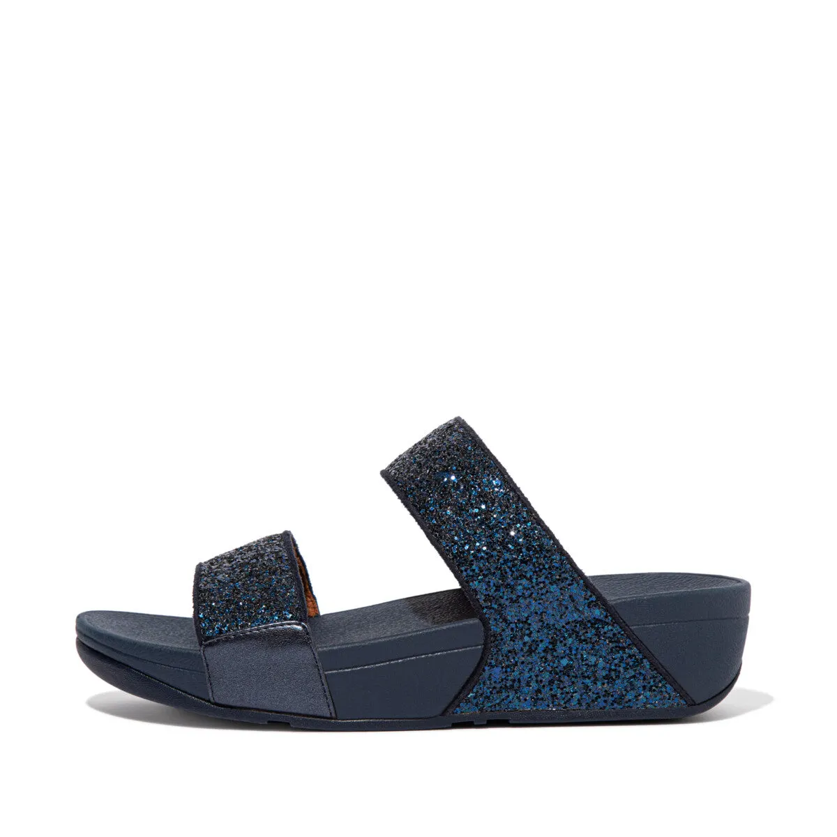 Fit Flop Lulu Glitter Slides Midnight Navy     