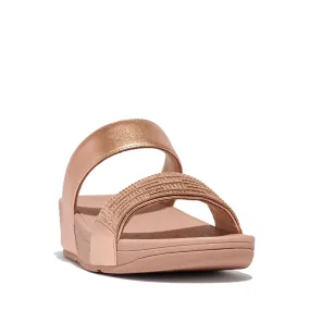 Fit Flop Lulu Slides Rose Gold    