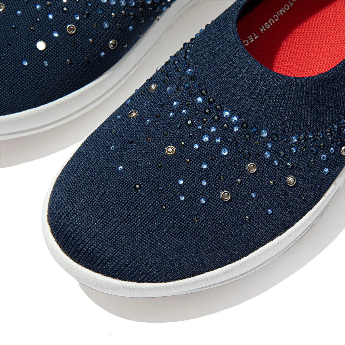 Fit-Flop Uberknit Ombre Crystal Ballerinas Midnight Navy    