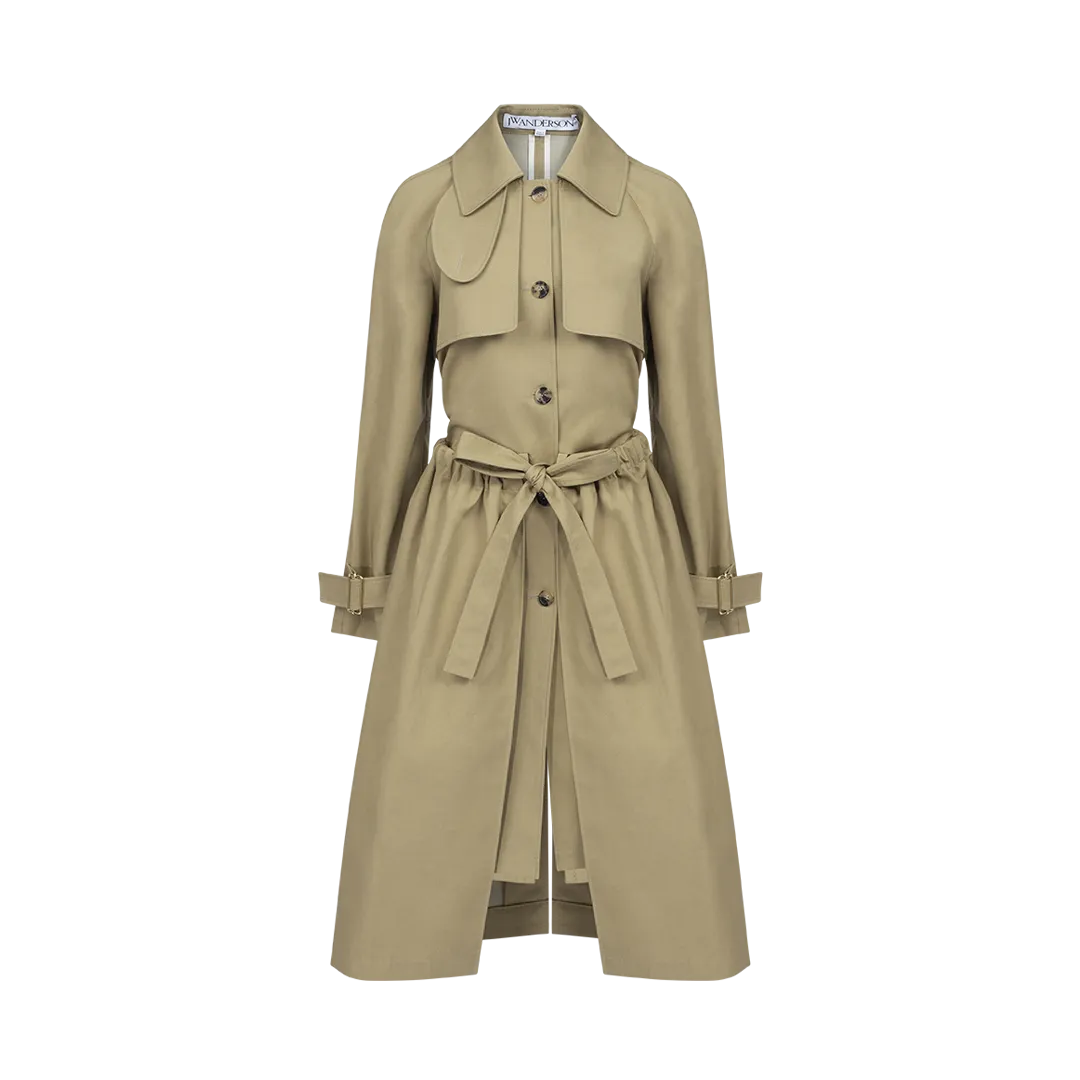 Gathered Trenchcoat