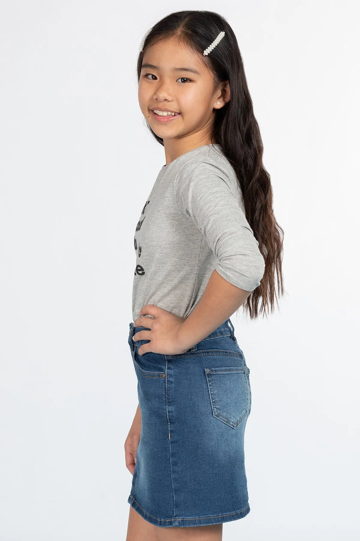 Girls Essential Denim Skirt