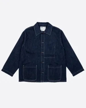 G.o.D Coach Jacket Hemp Denim Indigo