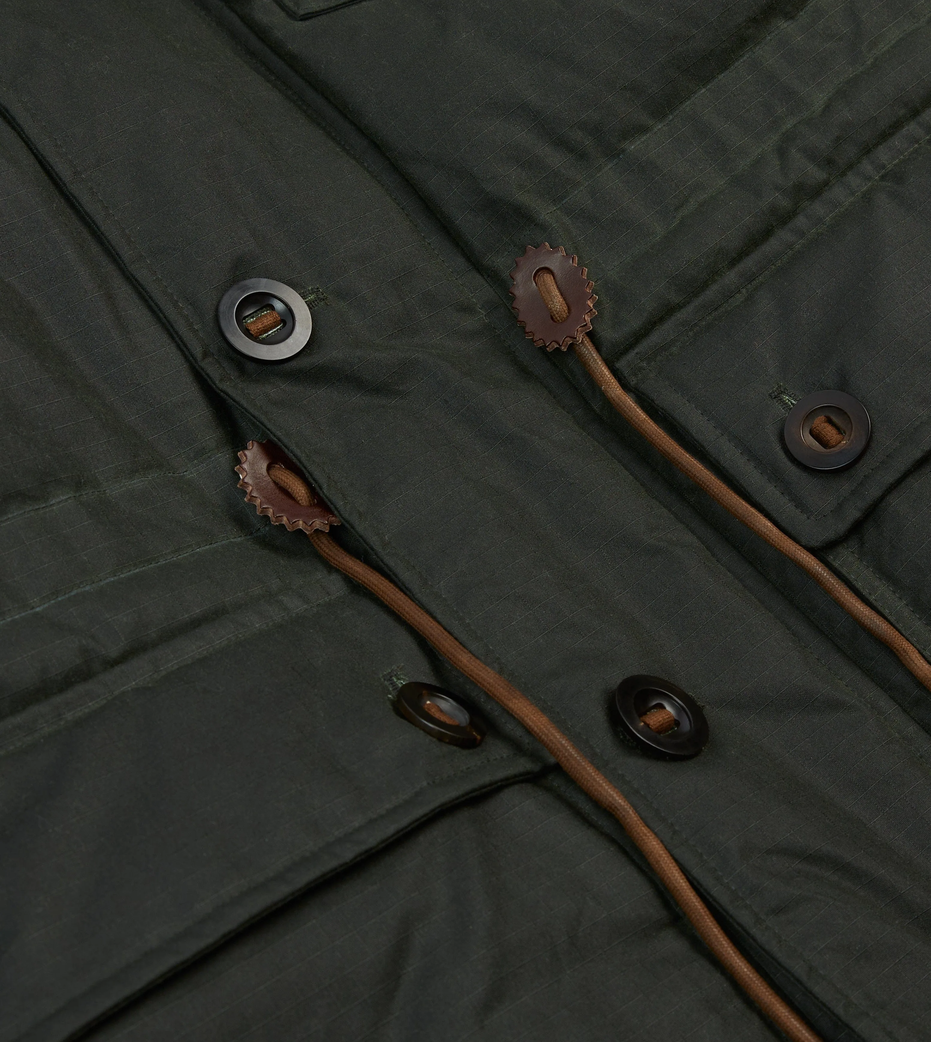 Green Waxed Cotton Expedition Parka