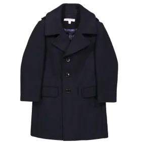 Isaac Mizrahi Boys Navy Single Breasted Wool Coat_ CT1013