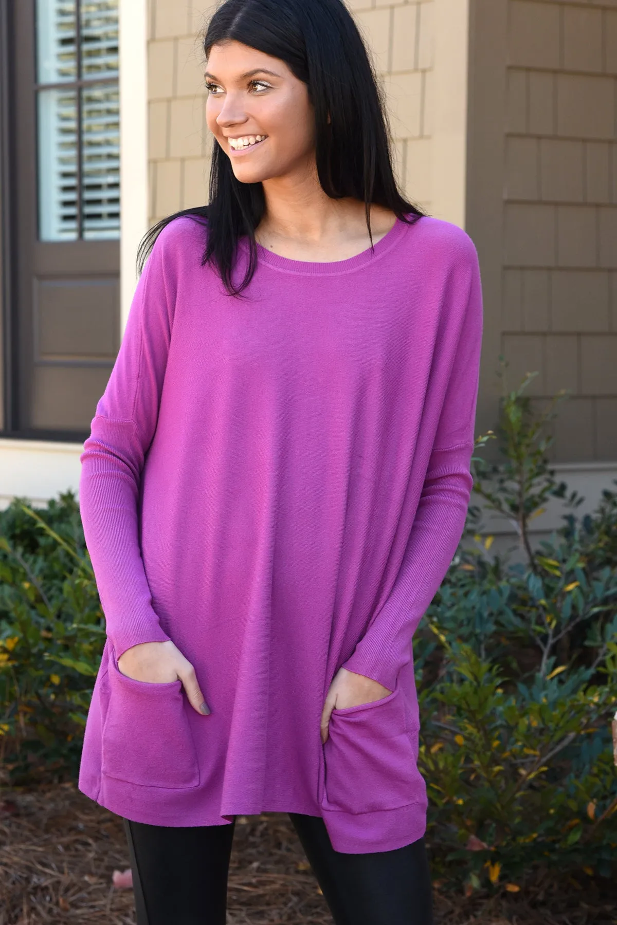 JASMINE SWEATER - MAGENTA