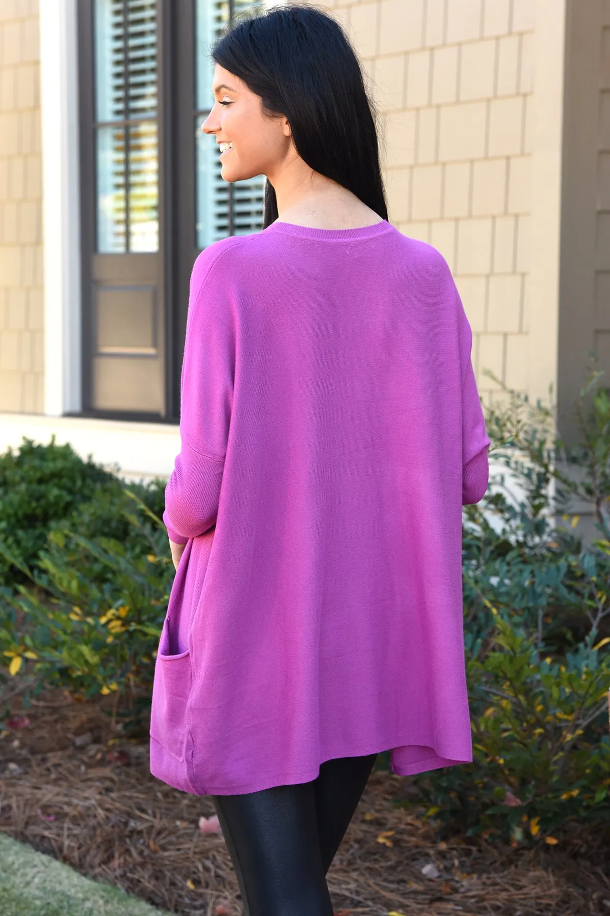 JASMINE SWEATER - MAGENTA