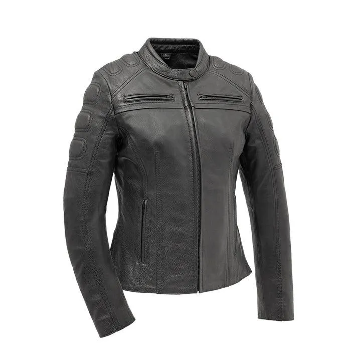 Jewel - Women's Motorcycle Leather Jacket