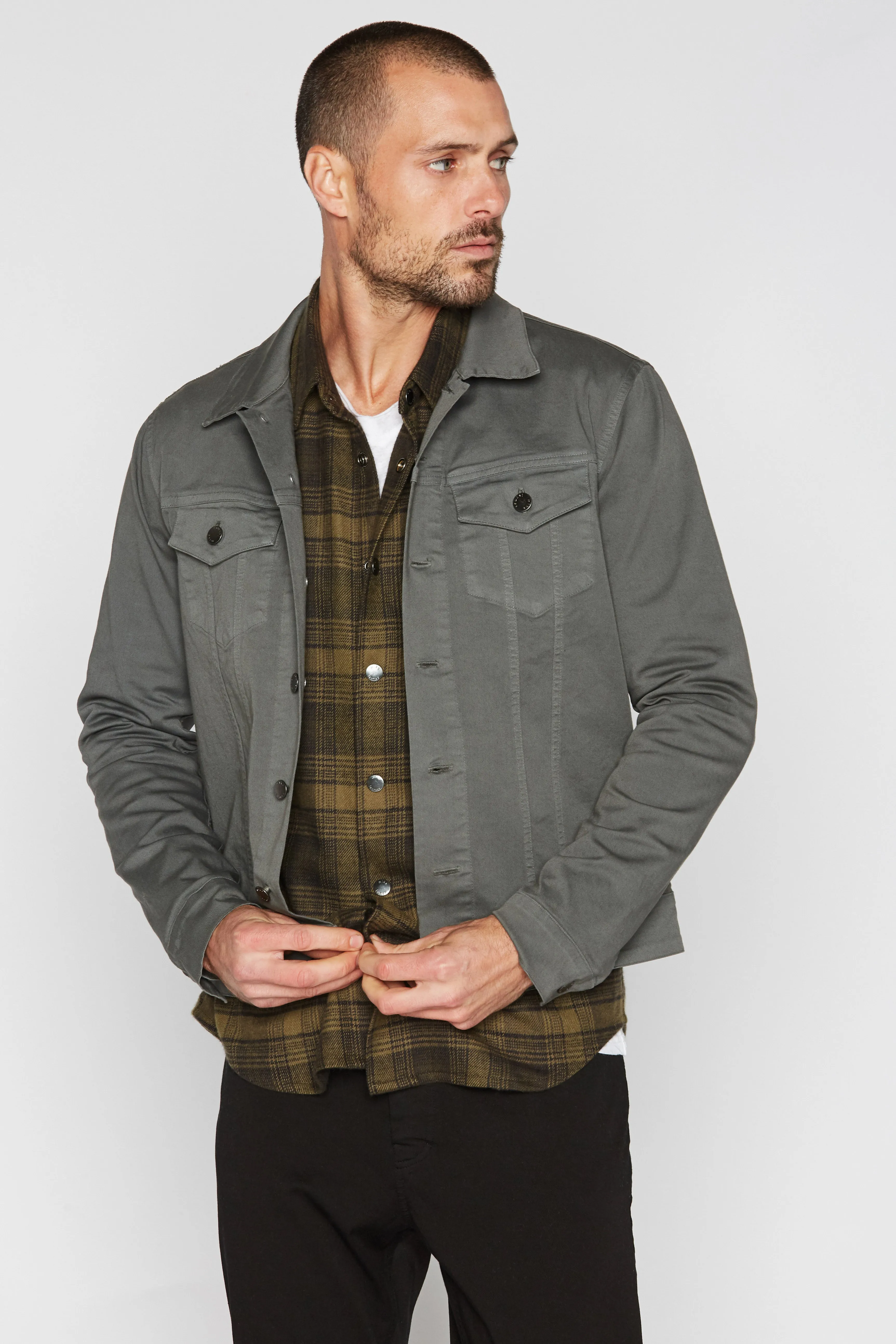 Men's Slim Fit Twill Jacket