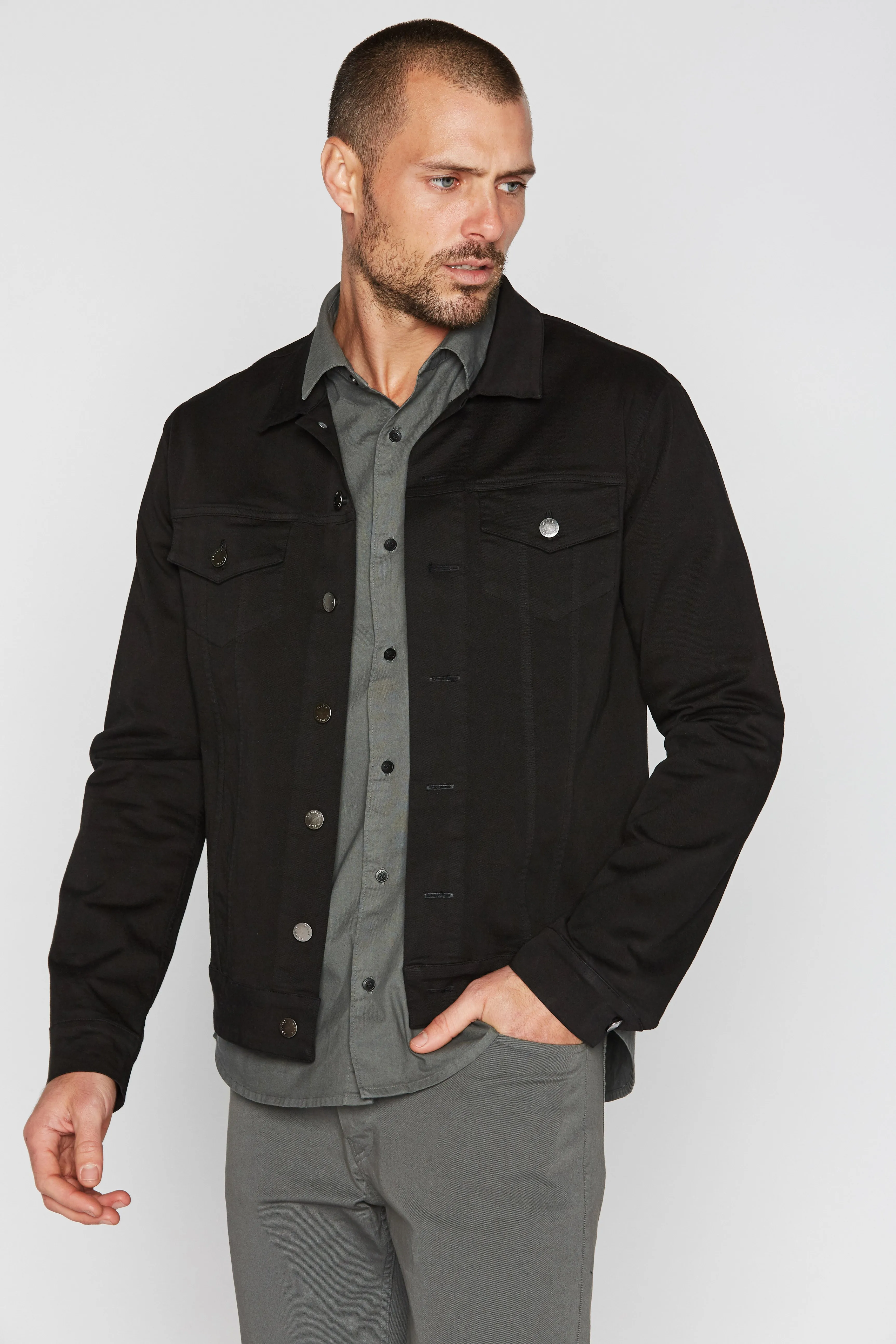 Men's Slim Fit Twill Jacket