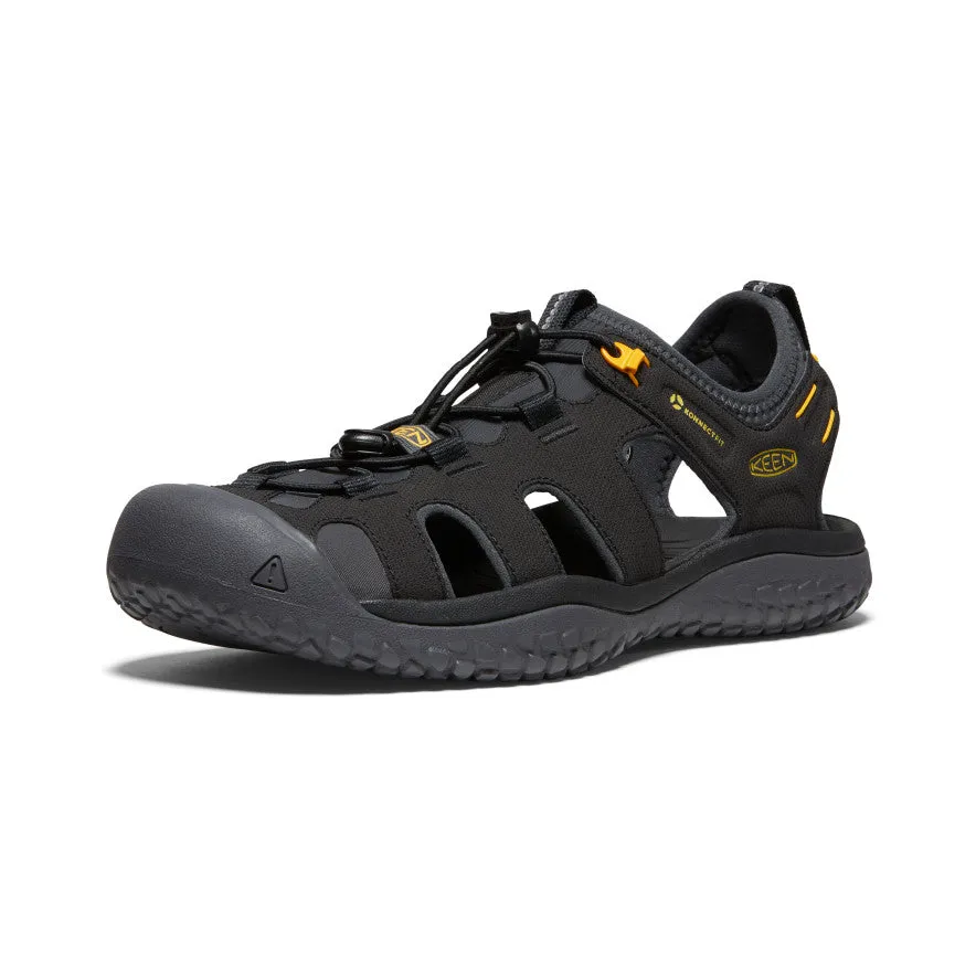 Men's SOLR Sandal  |  Black/Gold