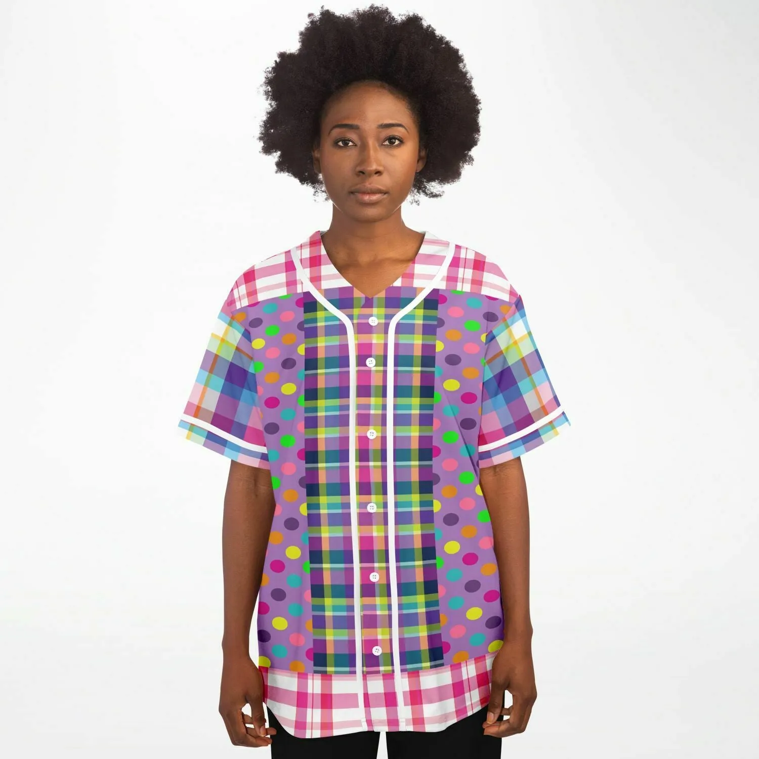 Mercury Retrograde Plaid Button Front Jersey