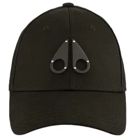 Moose Knuckles Logo Icon Cap (Black/Black Logo) M31MA534