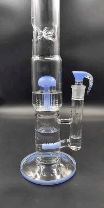 Multi Perc Water Pipe w/ Horned Bowl | 16 | 19mm