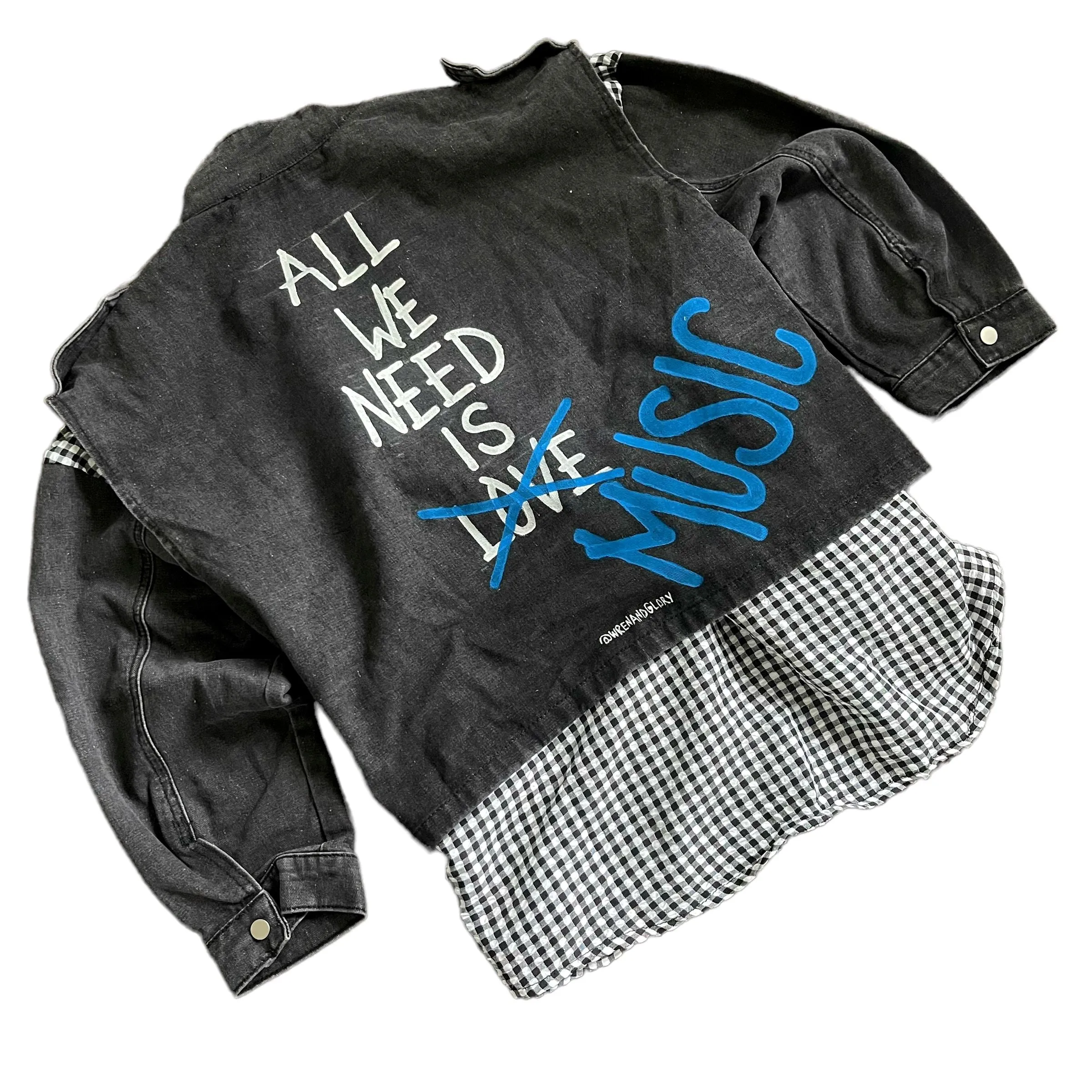 'Music Music Music' Denim Jacket