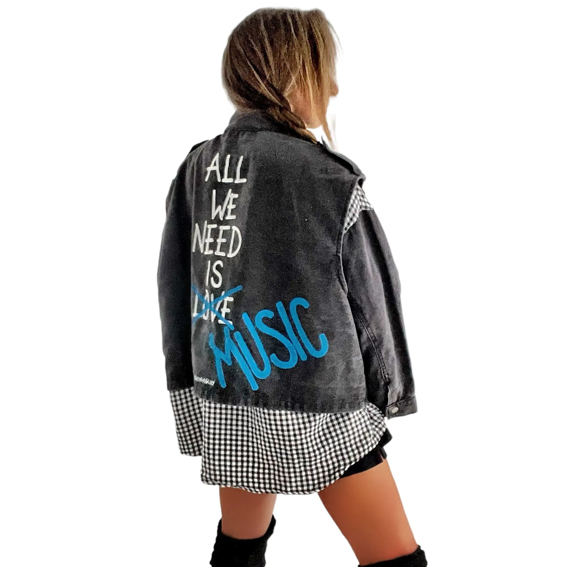 'Music Music Music' Denim Jacket