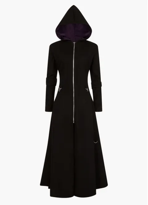 Selene Purple Coat with Necessary Evil Lined Design