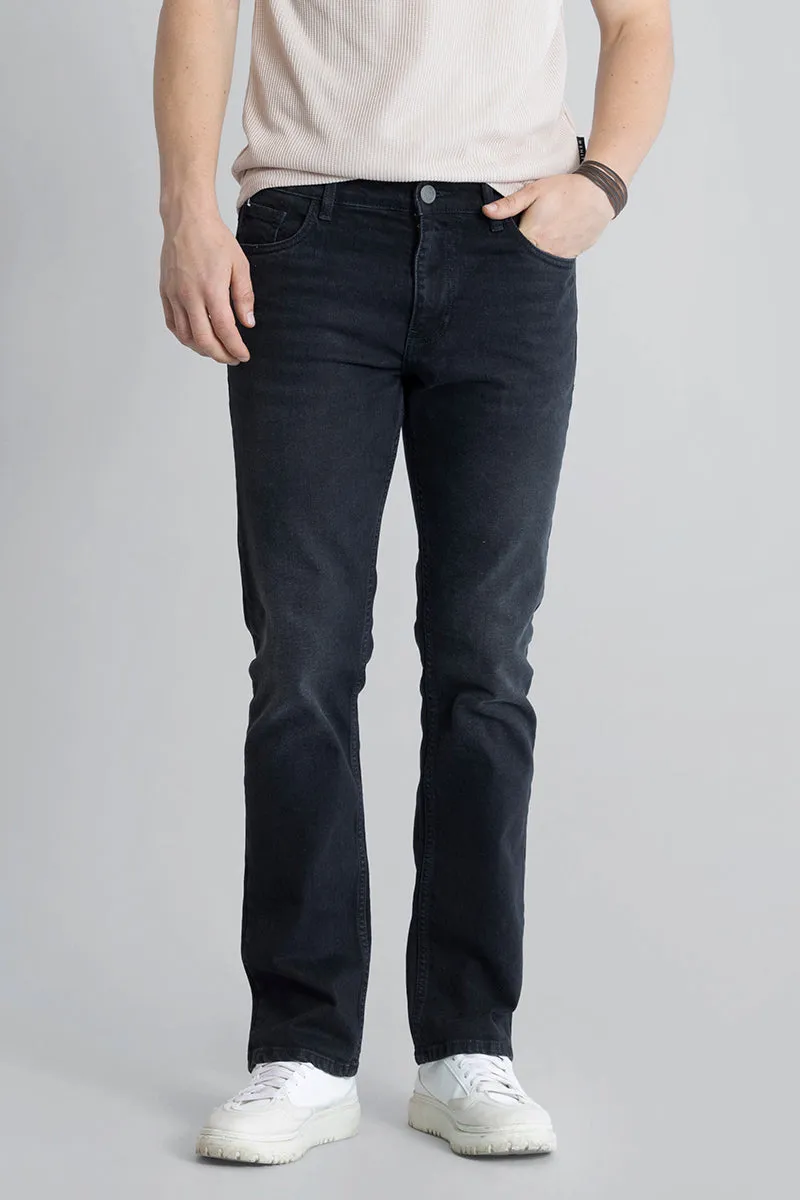 Obsidian Washed Black Straight Fit Jeans