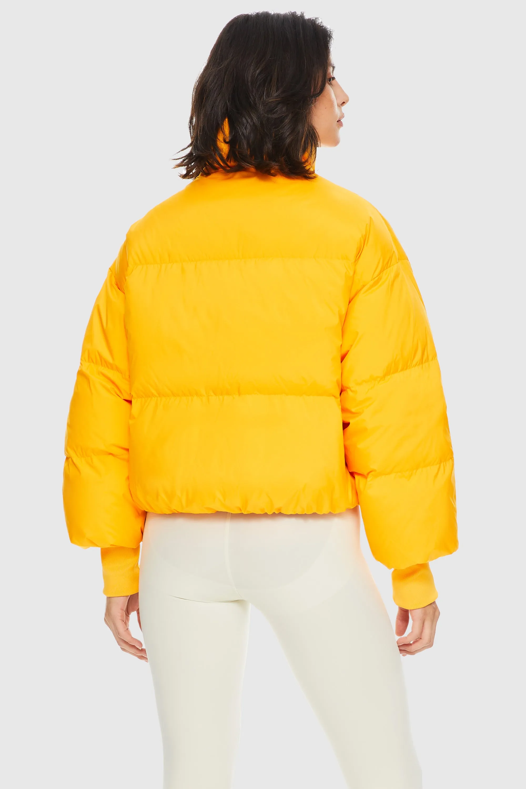 Puff-O Classics Short Baggy Oversize Down coat-Bright Marigold