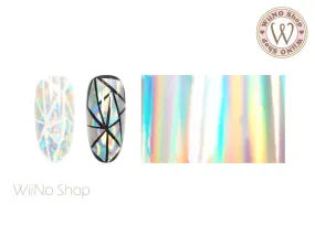 Silver Holographic Nail Film (RB08)