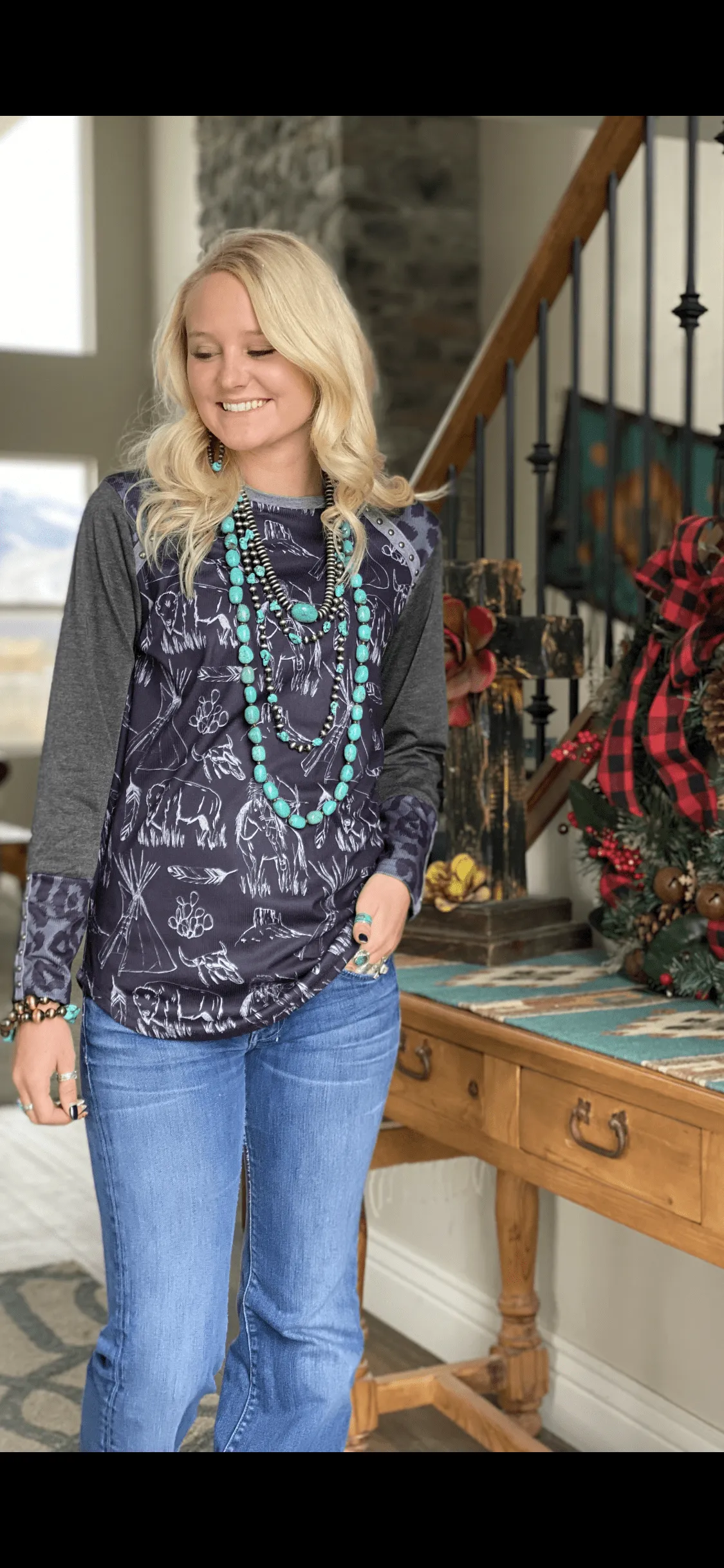 The Calexico Trading Post Tribal Top