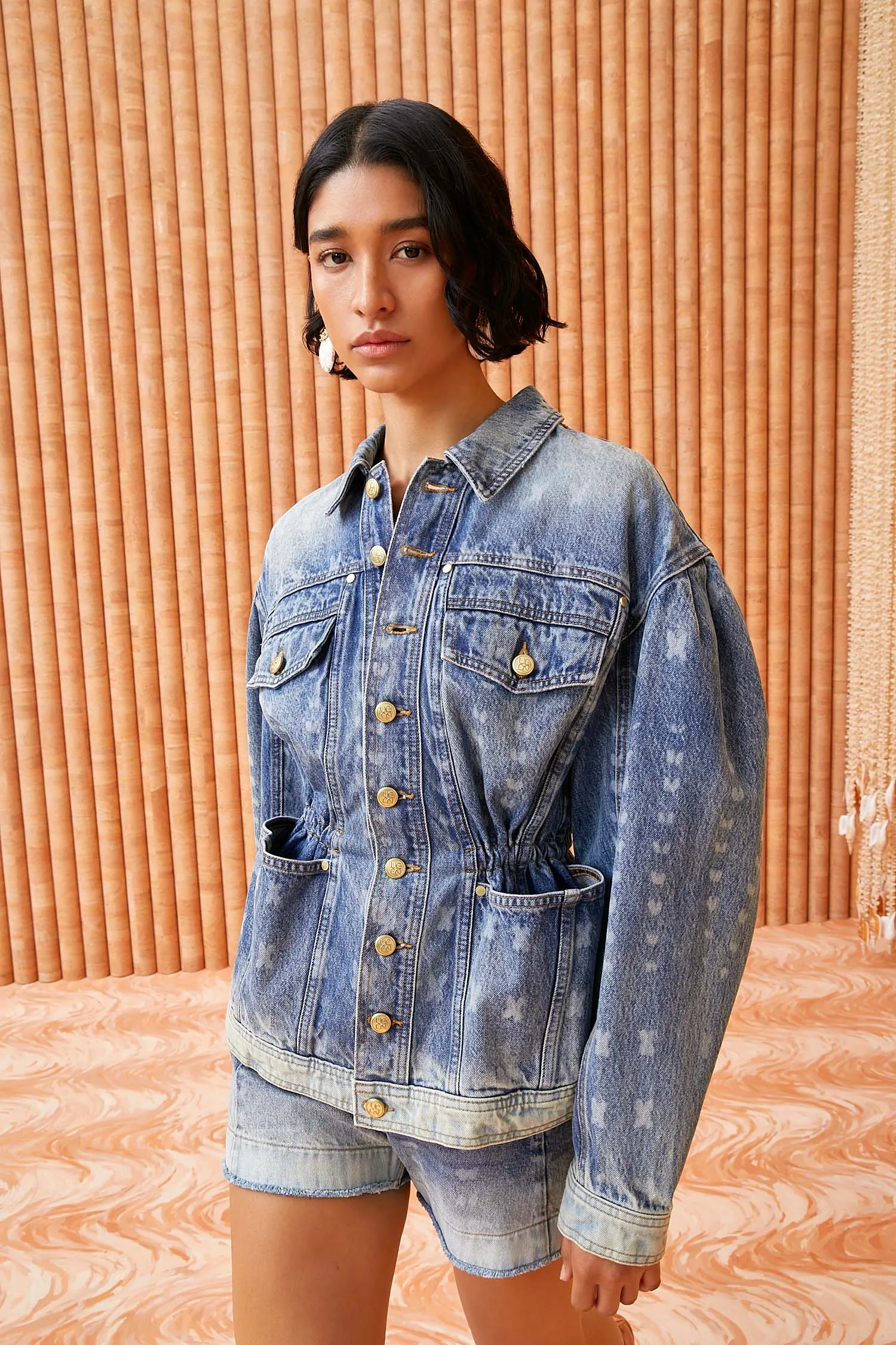 The Odette Jacket - Etched Arashi Wash