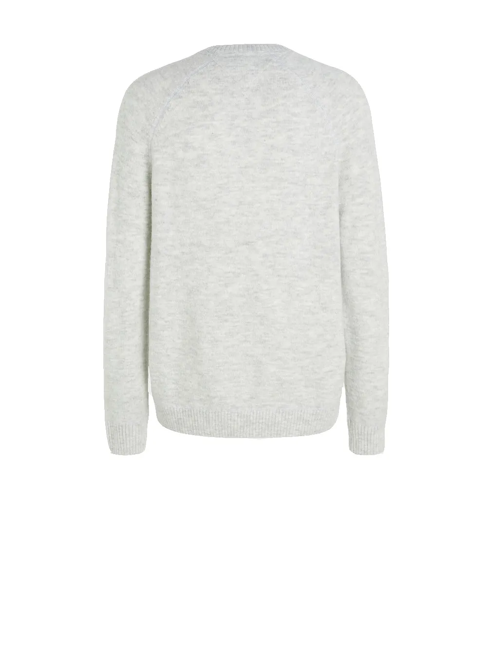 TMJ REG Raglan Sweater - Silver Grey