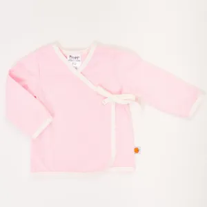 Wrap jacket "Summersweat Light Pink/Ecru"